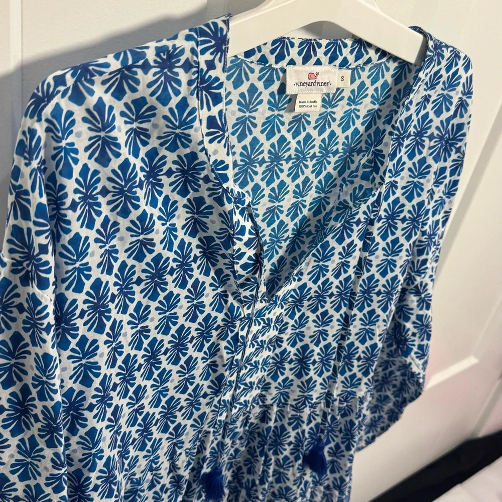 Blue Floral Women's Top - Picture 2 of 7